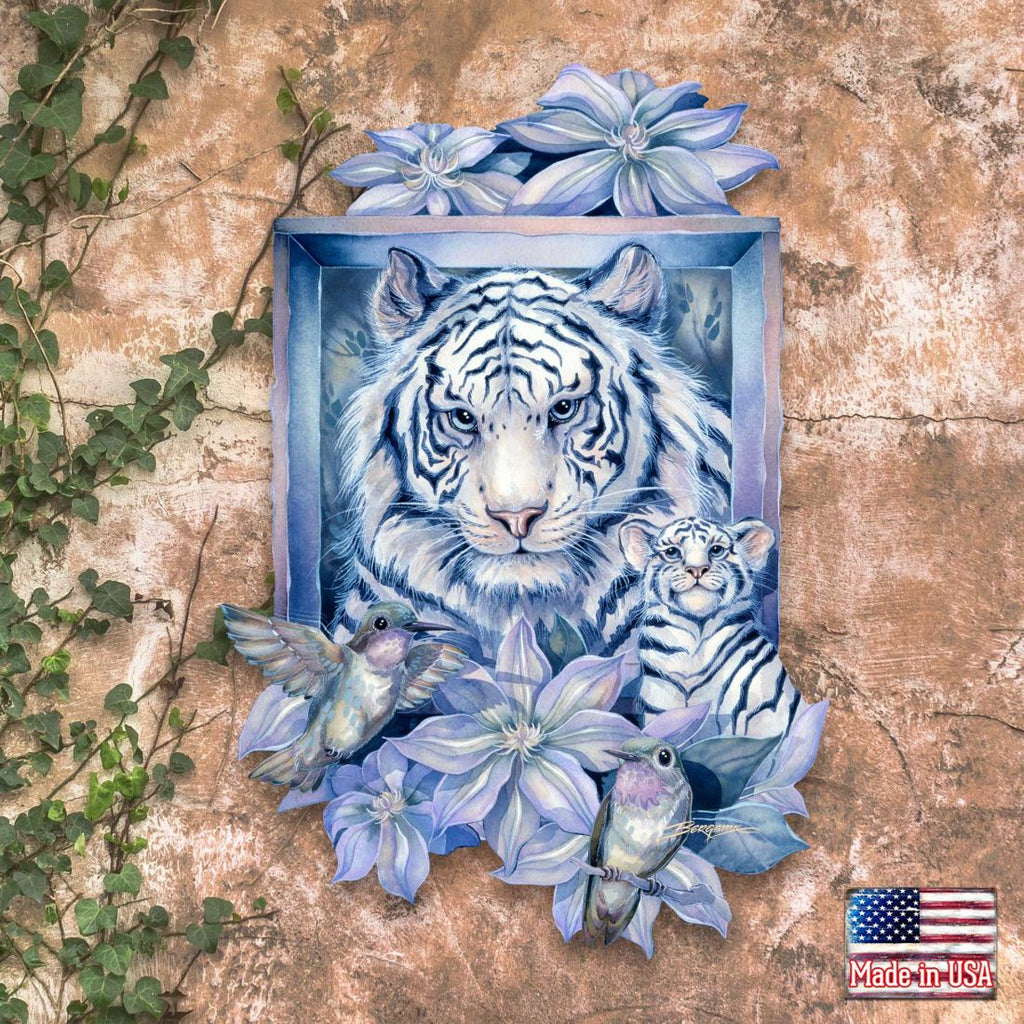 Tiger in the Garden Wildlife Door Decor by J. Bergsma - Nature Wildlife Decor - 8591580W-JB