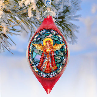 Angel of Hope Drop Glass Ornament by G. Debrekht - Nativity Holiday Decor - 757-053