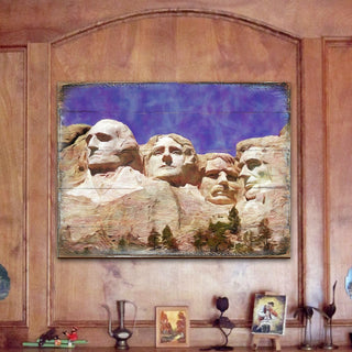 Amarante Mount Rushmore Wooden Wall Art by Nature Wonders - Nature Wildlife Decor - 95247B
