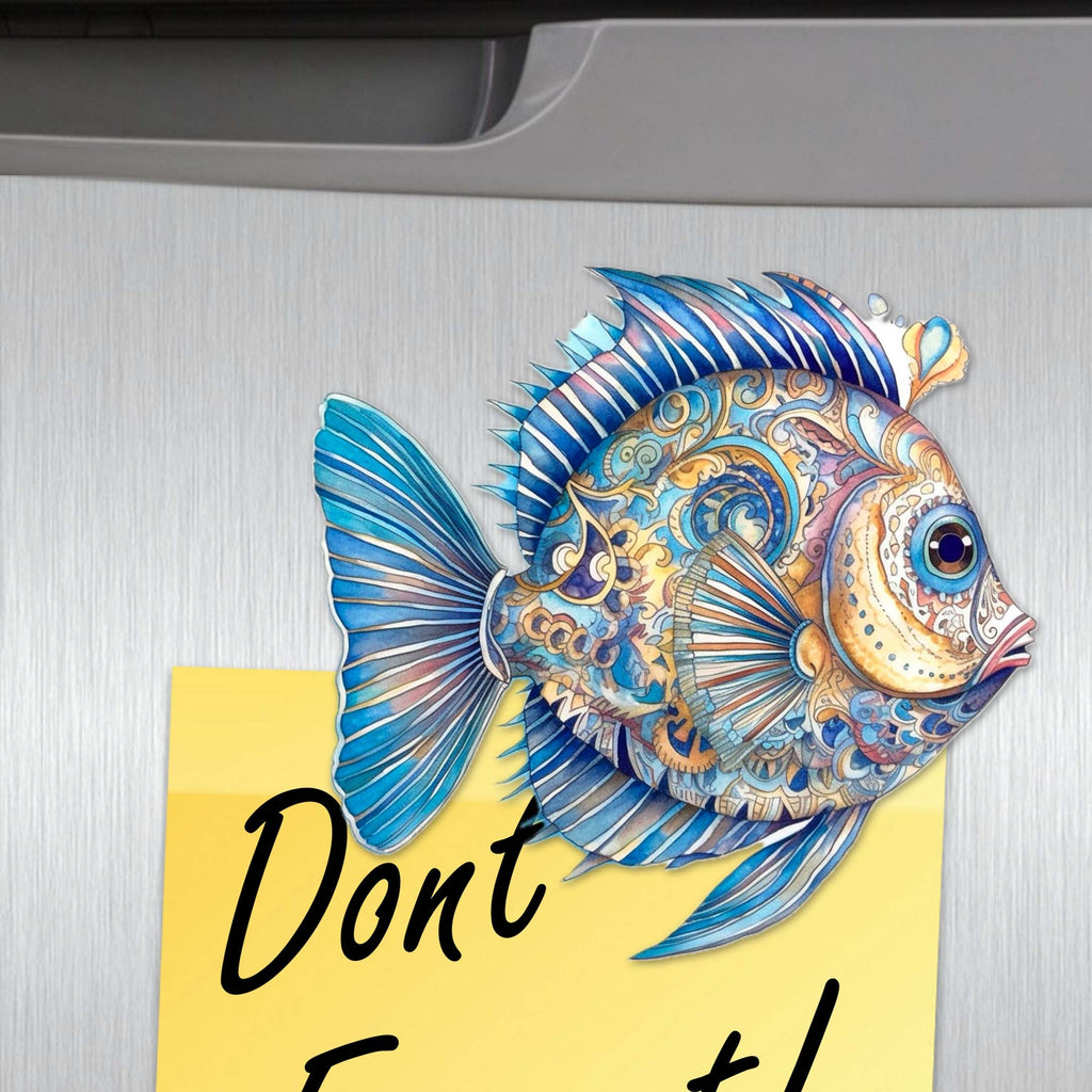 Ocean Crew Decorative Eco Wood Magnets Set of 6 by G. Debrekht - Coastal Decor - 8090065G-S6