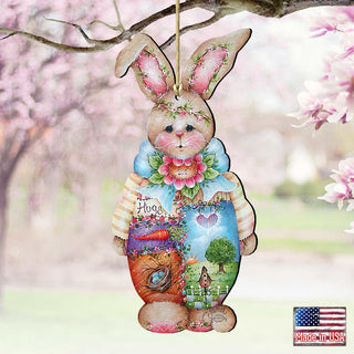 Bella Bunny Wooden Ornaments Easter by Jamie Mills-Price - Easter Spring Decor - 8457601