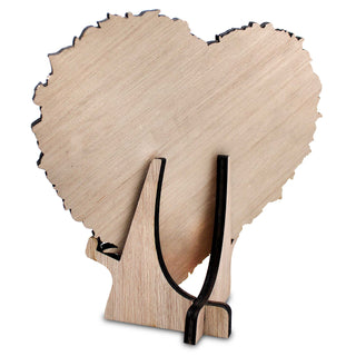 Personalized Mother's Day Gift - Family Names Flower Heart on Stand Wooden Decoration, Gift for Mom by G. Debrekht Family Love Decor - 8688300