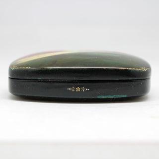 Handpainted One-of-a-Kind Papier Mache Lacquered Miniature Box 2.5 x 3 x 1