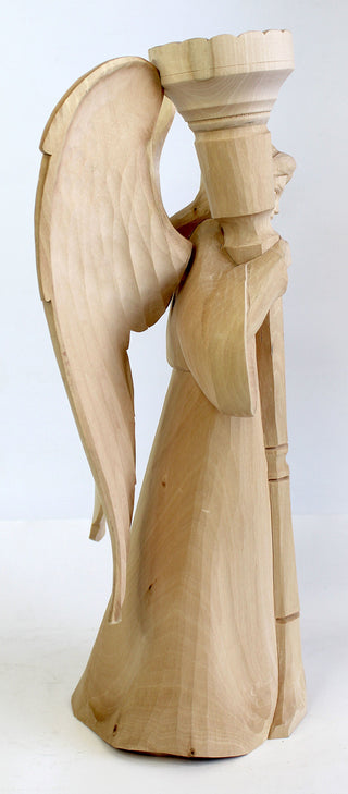 One-of-a-Kind Angel Wood Carved Figurine G.DeBrekht