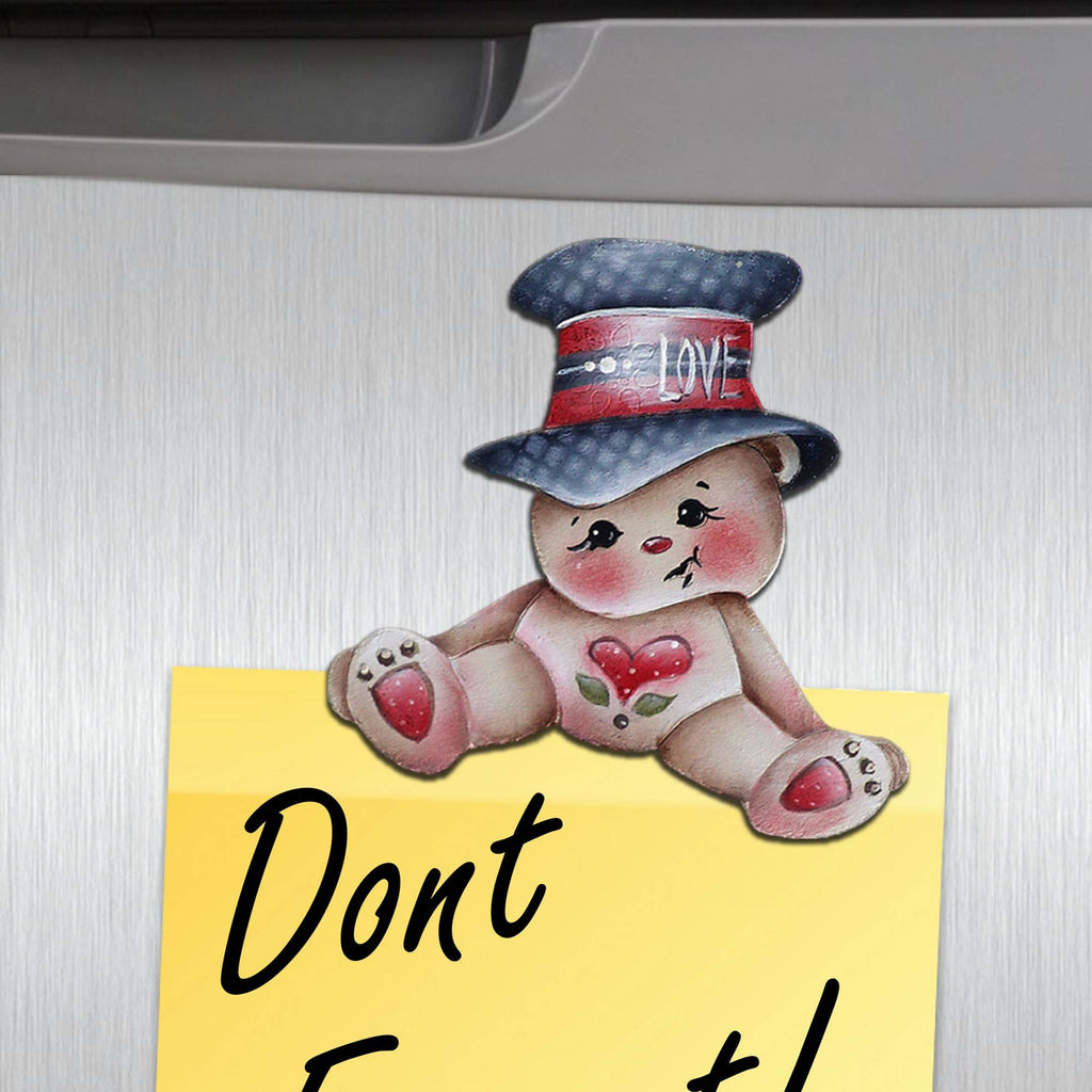 Big Hat Brigade Decorative Eco Wood Magnets Set of 6 by Jamie Mills-Price - Christmas Decor - 8090046G-S6