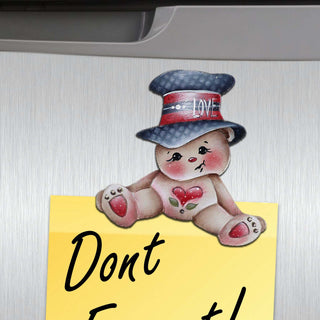 Big Hat Brigade Decorative Eco Wood Magnets Set of 6 by Jamie Mills-Price - Christmas Decor - 8090046G-S6