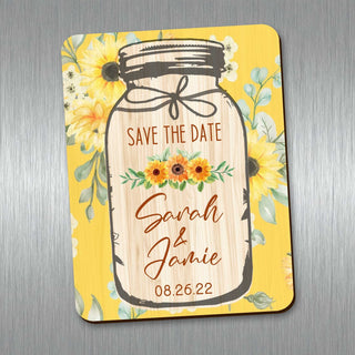 Housewarming Gift Refrigerator Magnet Custom Names and Dates Magnets Mason Jar Magnet Party Favors Custom magnets