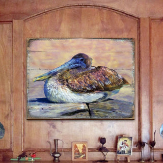 Sowell Seagal Wooden Coastal Wall Art by Nature Wonders - Coastal Sea-Life Decor - 95326B