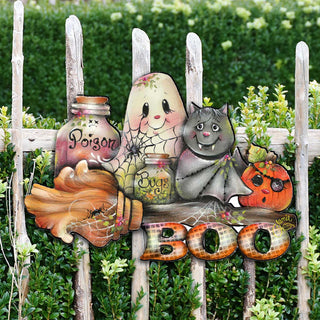 Brunhilda's Broom! Halloween Door Decor by Jamie Mills-Price - Thanksgiving Halloween Decor - 8457411H
