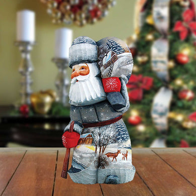 Delightful Village Santa Hand-Painted WOODCARVED Masterpiece by G. DeBrekht - Christmas Decor - 820202 *** PRE-ORDER - Handmade Just for You! ***