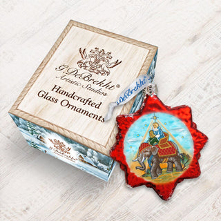 Gaspar Three Kings Mercury Glass Ornament by G. DeBrekht - Nativity Holiday Decor - 772014