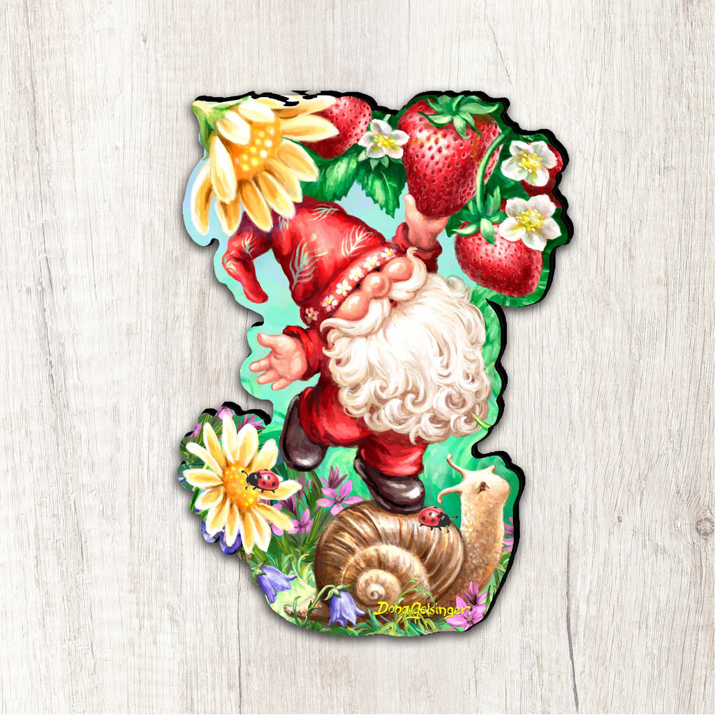 Sweet Summer Gnome Holiday Door Decor by D. Gelsinger - Christmas Decor - 8461062H-DG