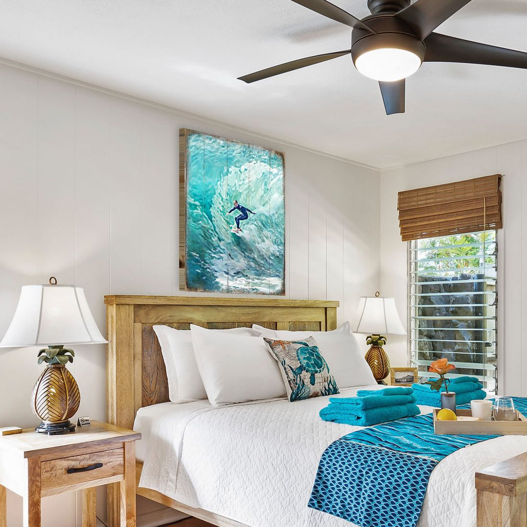 Sophronia Surfer Wooden Coastal Wall Art by Nature Wonders - Coastal Sea-Life Decor - 95227B