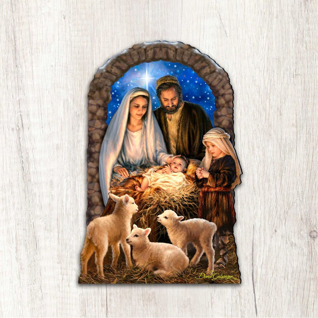 Miracle Nativity Diminutive Wall Art by D. Gelsinger - Nativity Holiday Decor - 8461042-1M-1201
