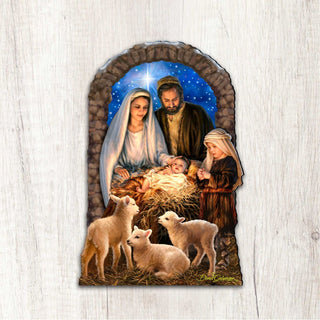 Miracle Nativity Diminutive Wall Art by D. Gelsinger - Nativity Holiday Decor - 8461042-1M-1201