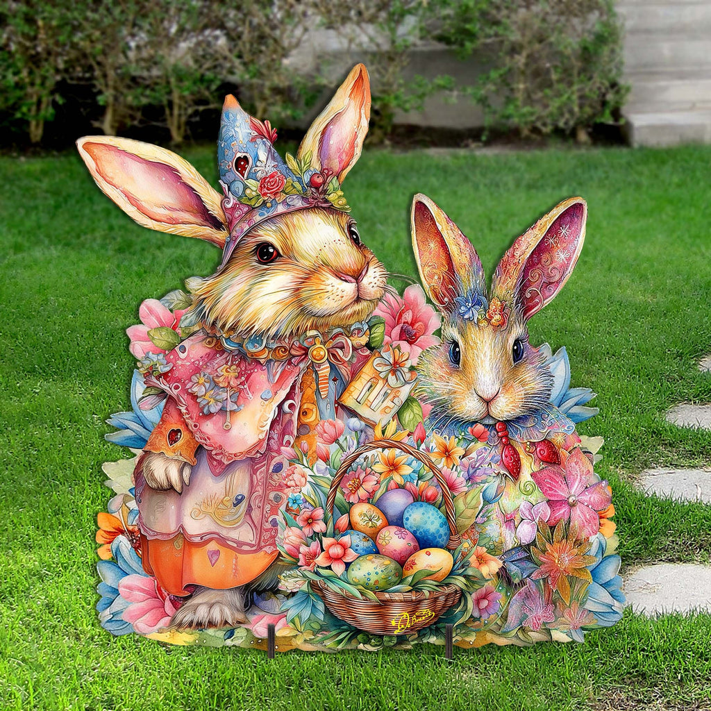 Easter Sweet Couple Easter Yard Sign by G. DeBrekht - Easter Spring Decor - 8652768F
