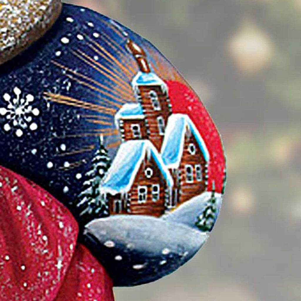 Happy Traveler Yuletide Hand-Painted WOODCARVED Masterpiece by G. DeBrekht - Wildlife Holiday Decor - 821032 *** PRE-ORDER - Handmade Just for You! ***