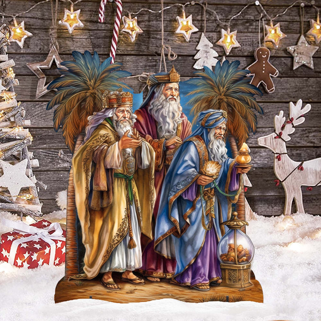 Three Wise Men Outdoor Decor by G. Debrekht - Nativity Holiday Decor - 8611040F