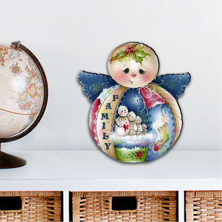 Family Snowman Christmas Door Decor by Jamie Mills-Price - Christmas Santa Snowman Decor - 8457504H