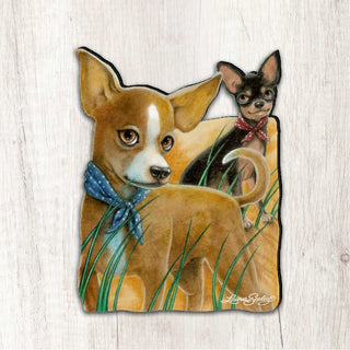 The Couple Dogs Holiday Outdoor Decor Large Ornament by Laura Seeley - Pets Dog and Cats Decor - 8511021M