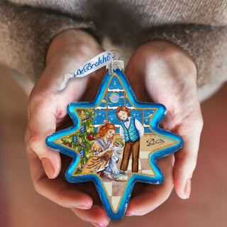 Nutcracker North Star Glass Ornament by G. DeBrekht - Christmas Decor - 755-002