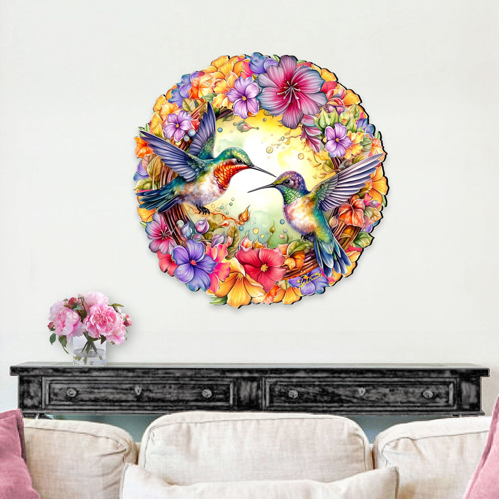 Hummingbirds Holiday Door Decor by G. Debrekht - Christmas Decor - 8652804H