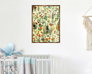 Flowers Montessori Wooden Poster - Homeschool I Educational Poster - Classroom Decor - Aesthetic - 310222