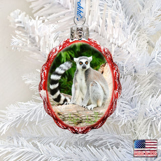 Monkey Mercury Glass Ornament by G. DeBrekht - Wildlife Holiday Decor - 771042