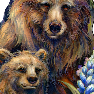 Grin & Bear it Grizzly Mother & Cub Wildlife Outdoor Decor by J. Bergsma - Wildlife Holiday Decor - 8591947F-JB