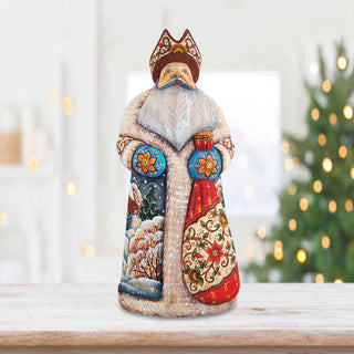 Christmas Companion Santa Hand-Painted WOODCARVED Masterpiece by G. DeBrekht - Christmas Decor - 210112