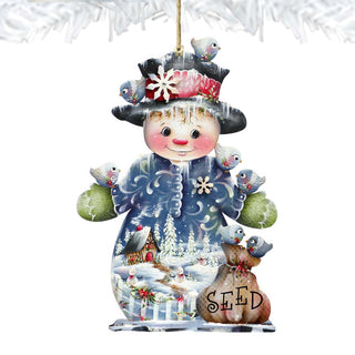 Freezing Friends (Frosting Sparkle) by Jamie Mills-Price - Christmas Santa Snowman Decor - 8457511