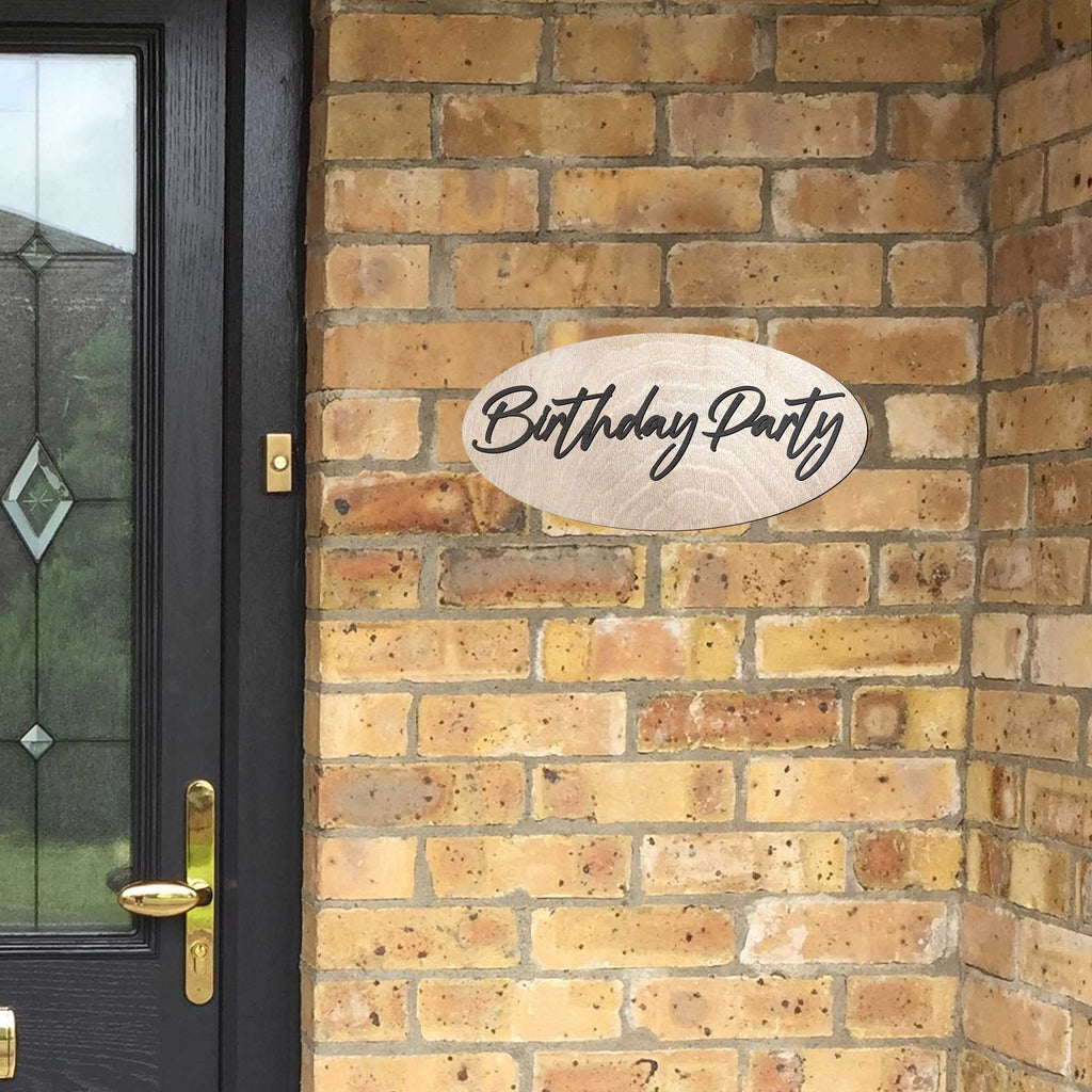 Birthday Party Sign, Birch Wood Sign, Happy Birthday Sign, Welcome Sign, Birthday Party Decorations - 320312