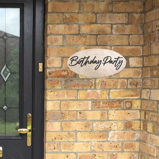 Birthday Party Sign, Birch Wood Sign, Happy Birthday Sign, Welcome Sign, Birthday Party Decorations - 320312