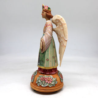 Angel with Animals Musical Figurine- Limited Edition Figurine Reserve by G.DeBrekht 8 x 4.5 x 3.5 Handpainted Collectible Figurine, Unique Decor Made in the USA