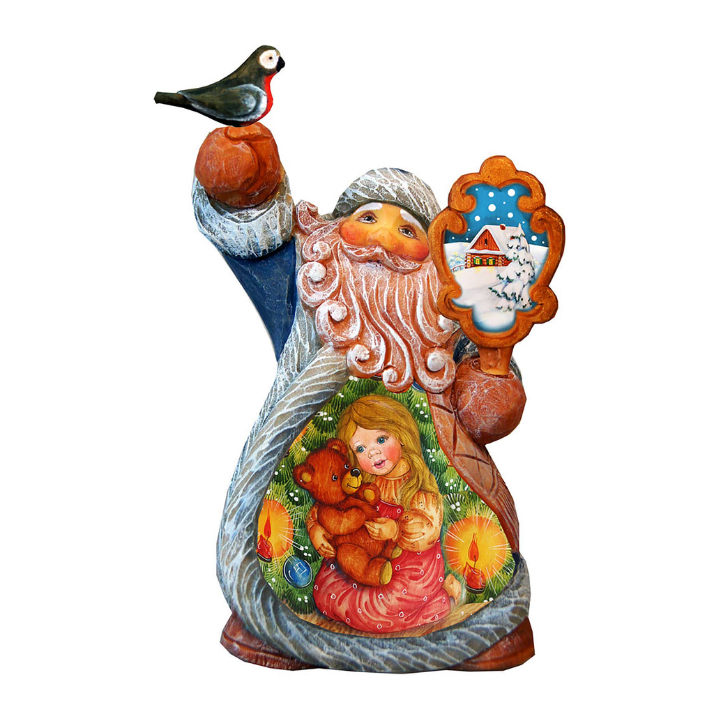 Early Friends Tiny Tale Santa Christmas Figurine by G. DeBrekht - Christmas Santa Snowman Decor - 561638