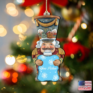 Nutcracker Christmas Picture Frame Ornaments - Ornament for Photo - Christmas Santa Snowman Decor - 8116430PF