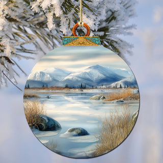 Alaskan Harmony Wooden Ornaments by G.Debrekht - Wildlife Holiday Decor - 870075