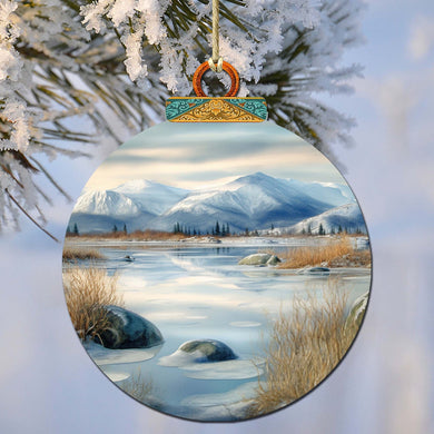 Alaskan Harmony Wooden Ornaments by G.Debrekht - Wildlife Holiday Decor - 870075