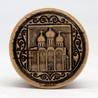 One-of-a-Kind Birch Bark Tree Round Tiny Wooden Box 1