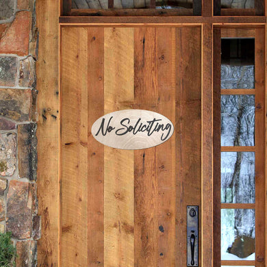 No Soliciting sign, Business sign, made in the USA sign, Birch wood sign, Lightweight sign - 320322