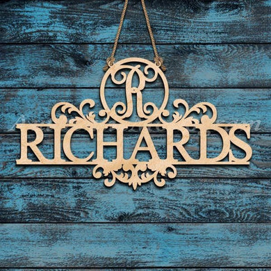 Personalized Family Sign Last Name Monogram Sign - WEDDING MONOGRAM - Wooden Monogram - Personalized name Wooden Initials # 93153-2GF