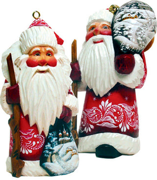 Santa Ornaments Set of 2 Limited Edition Reserve by G.DeBrekht