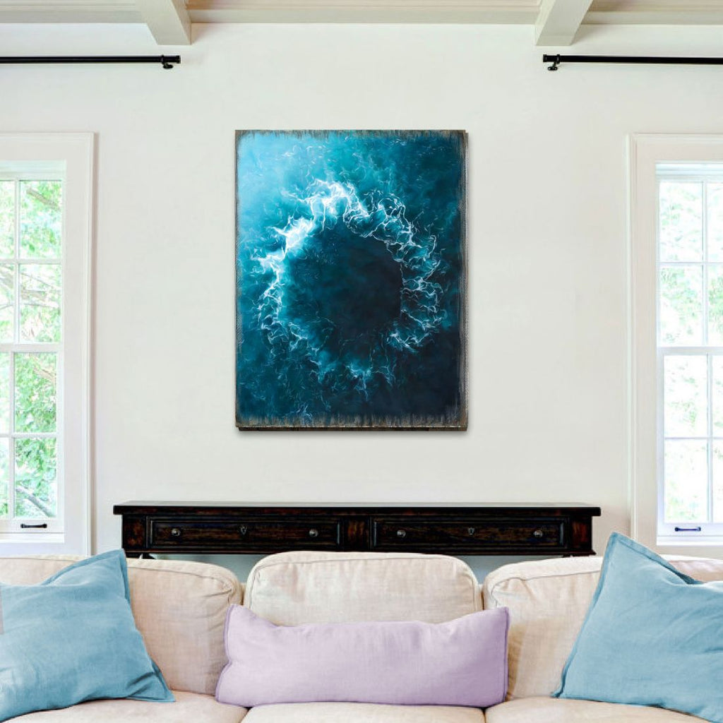 Ocean Art Wooden Wall Art by Nature Wonders - Nature Wildlife Decor - 95392B
