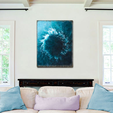 Ocean Art Wooden Wall Art by Nature Wonders - Nature Wildlife Decor - 95392B