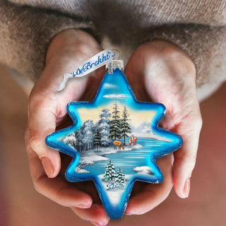 Peaceful Kingdom North Star Glass Ornament by G. DeBrekht - Christmas Decor - 755-001