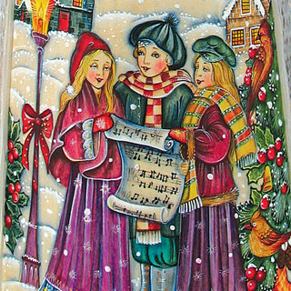 In Harmony Santa Hand-Painted WOODCARVED Masterpiece by G. DeBrekht - Christmas Decor - 213311