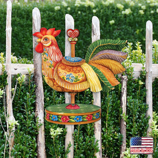 Carousel Rooster Holiday Decor by DeBrekht - Designocracy - 8114038M