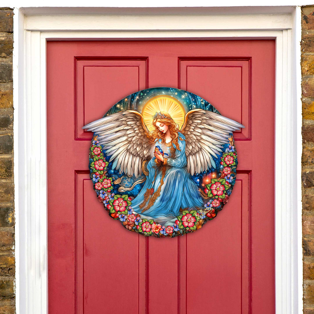 Guardian Angel of Serenity Holiday Door Decor by G. Debrekht - Nativity Holiday Decor - 8652806H