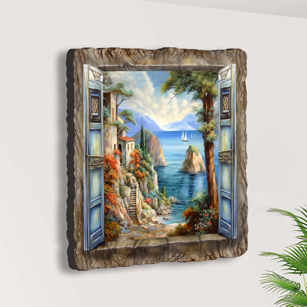 Mediterranean View Wall Art by G. DeBrekht Coastal Decor - 8492101W