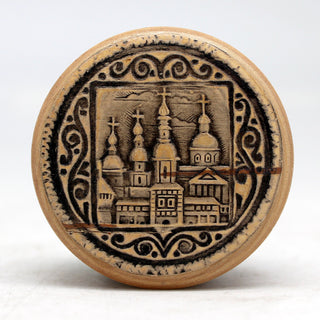 One-of-a-Kind Birch Bark Tree Round Tiny Wooden Box 1